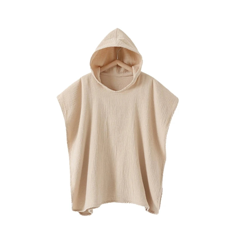 2022 New Baby Hooded Bath Towel Receiving Blanket Muslin 4 Layers Cotton Gauze Swaddle Wrap Towel Cape Bathrobe Cloak Poncho