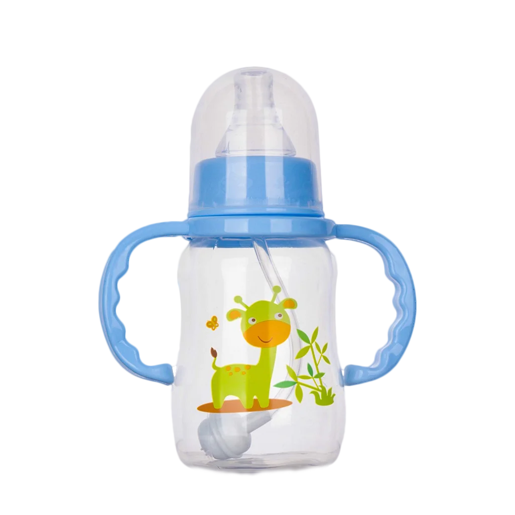 240ml Cartoon Baby Feeding Bottle – BPA-Free, Drop & Leak-Proof