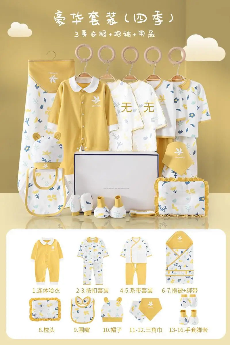 Pure Cotton Newborn Baby Set – Unisex Clothing Suit (0–12 Months)