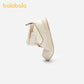 Balabala Low - top Boots Boys and Girls 2025 New Pure White Canvas Shoes