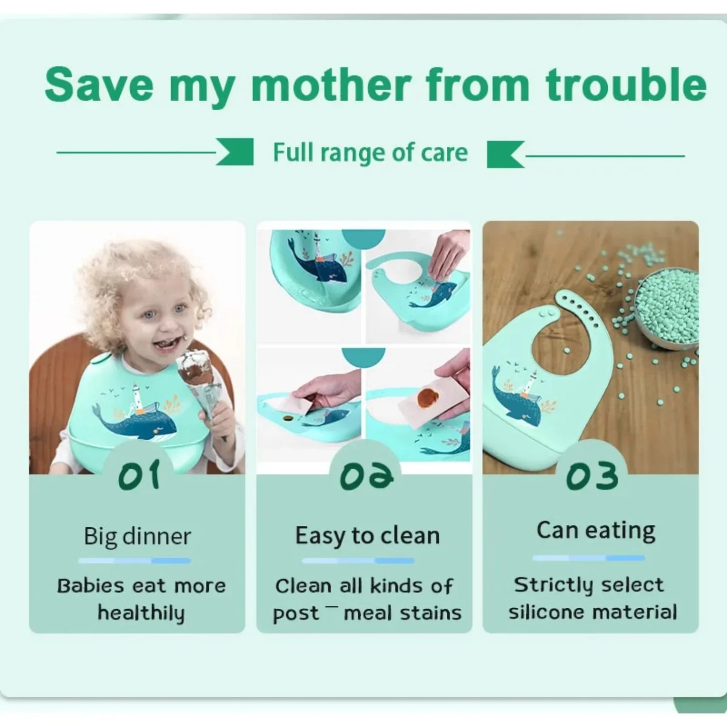 Silicone Baby Bib Waterproof Drool Bib Soft Cartoon Bib for Newborn Feeding Adjustable Burp Cloth for Babies Baby Bib Waterproof