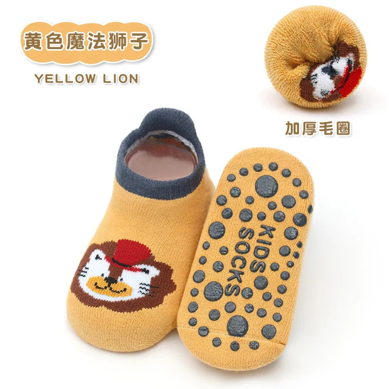 Cute Anti-Slip Baby Socks – Summer Animal Print