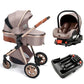 3-in-1 High Landscape Stroller with Car Seat & ISOFIX