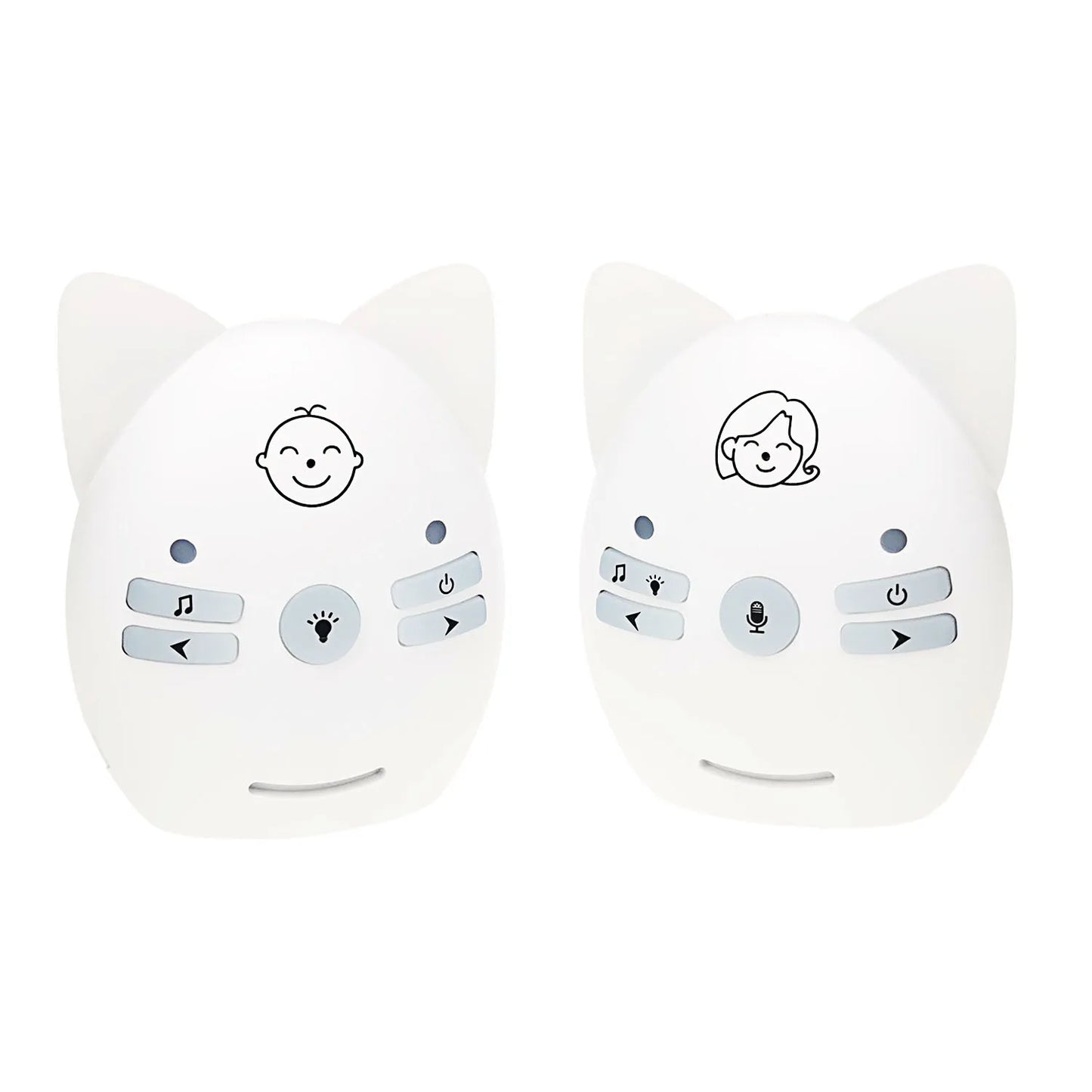 Moniteur audio pour bébé 2,4 GHz avec interphone bidirectionnel