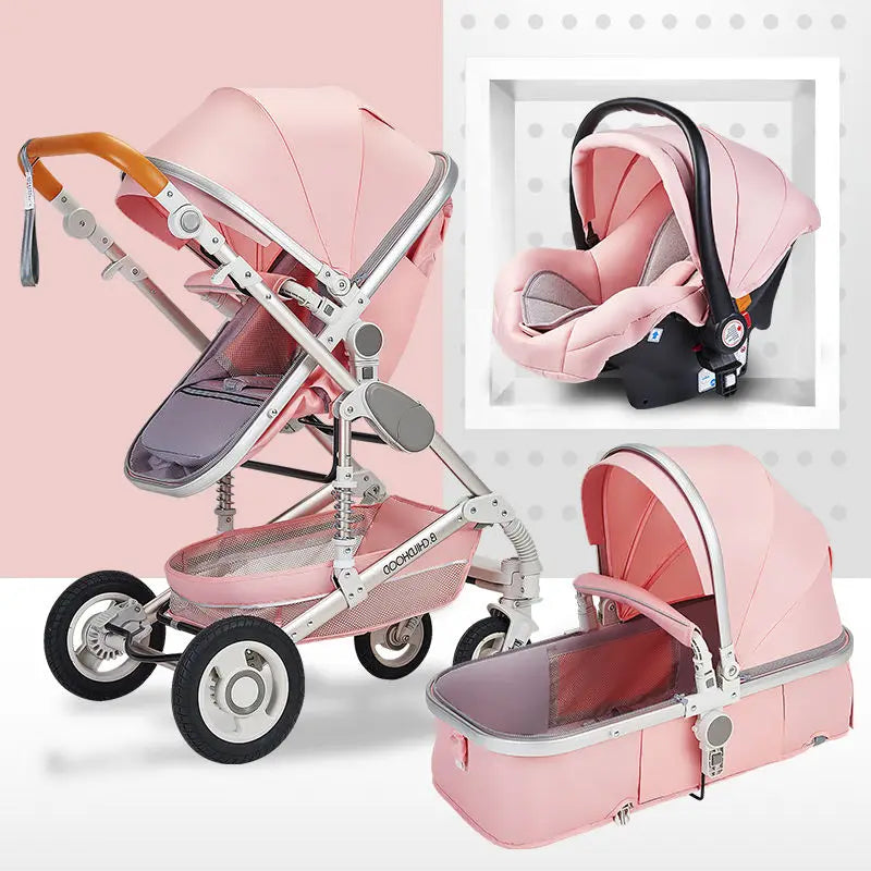Foldable Lightweight Stroller – Smooth Ride for Babies