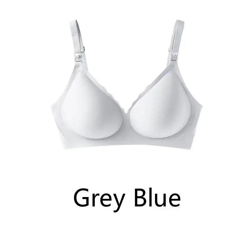 Maternity bra with push-up front to prevent sagging Seamless breathable and comfortable nursing push-up bra