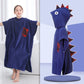 Kids Poncho Towels Hooded Bathrobe - Cotton Absorbent for Baby Shower, Height 80-170cm Boys Girls Children Cartoon Swim Bathing