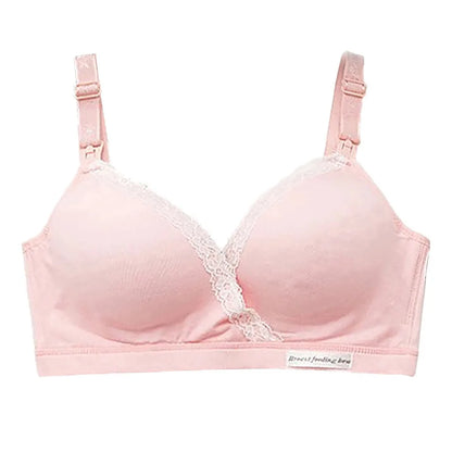 Maternity Lacating Nursing Bras without Underwire Soft Comfortable Gathering Anti Sagging Adjustable Buttons Soutien Allaitement