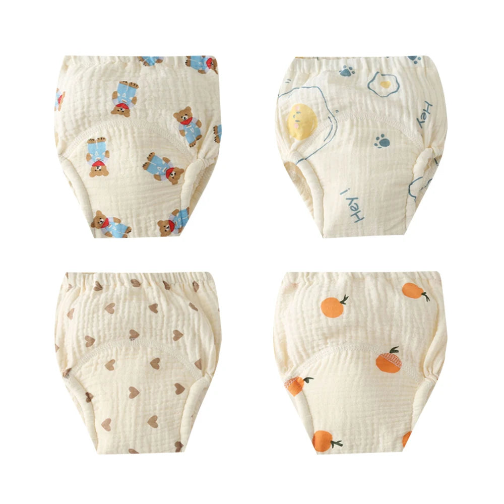 Soft Cotton Gauze Baby Training Pants