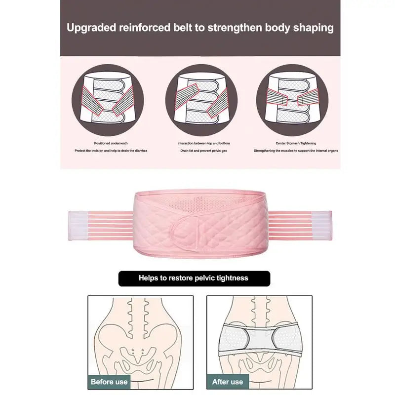 Belly Band After Pregnancy Belt Maternity Postpartum Corset Set Shapewear Corset Girdle Slimming Bandage Band Waisr Trimmer