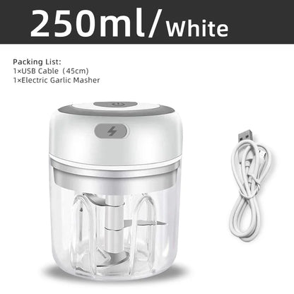 Baby Mini Wireless Electric Food Mixer 100ml/250ml Portable Chopper Usb Charging Ginger Chili Vegetable Masher Machine Kitchen