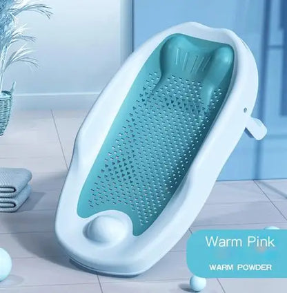 Newborn Adjustable Bath Net Seat Cushion Anti-slip Baby Bath Net Mat Children Bathtub Shower Cradle Bed Seat