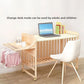 Solid Wood Baby Crib Convertible Toddler Bed Movable Newborn Bassinet Cradle Multi Functional Infant Bed For Babies Boys Girls