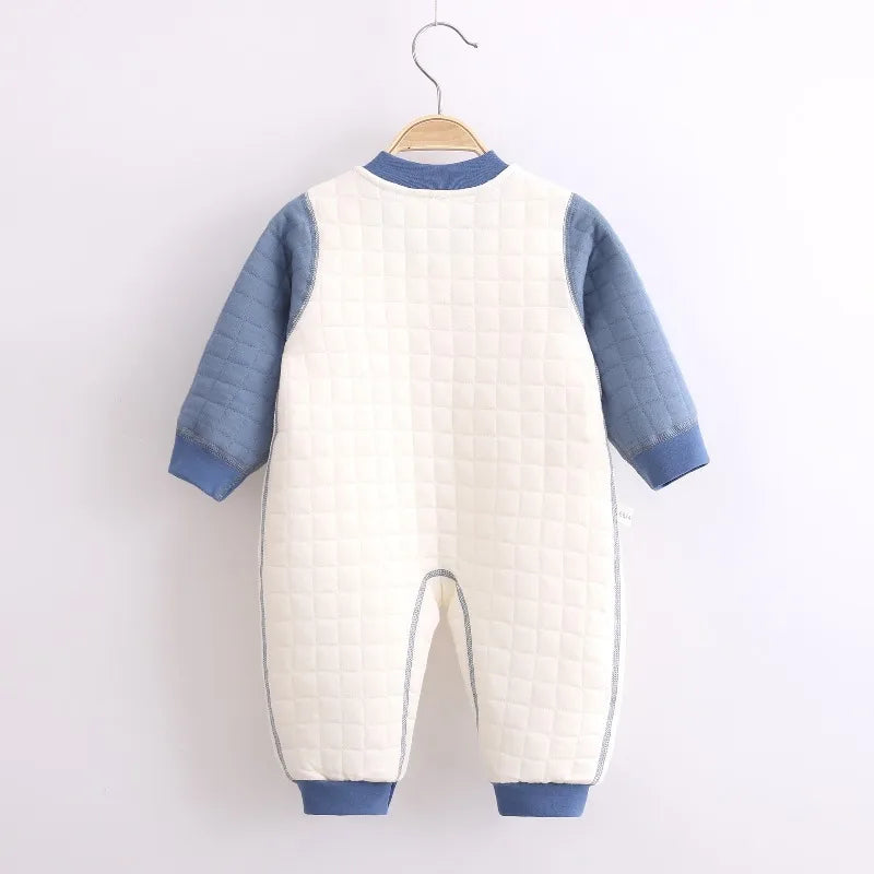Winter Unisex Fashion Long Sleeve Baby Boy Girl Romper 100%Cotton Soft Jumpsuit