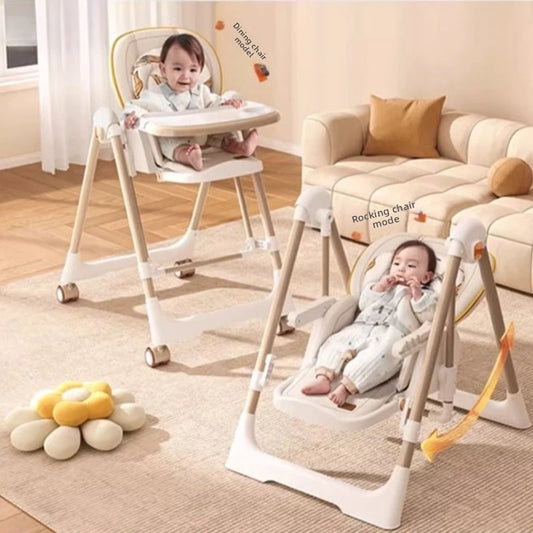Foldable Baby High Chair Multifunctional Portable Feeding Seat for Toddlers Suitable for Home Use and Learning to Sit kids chair