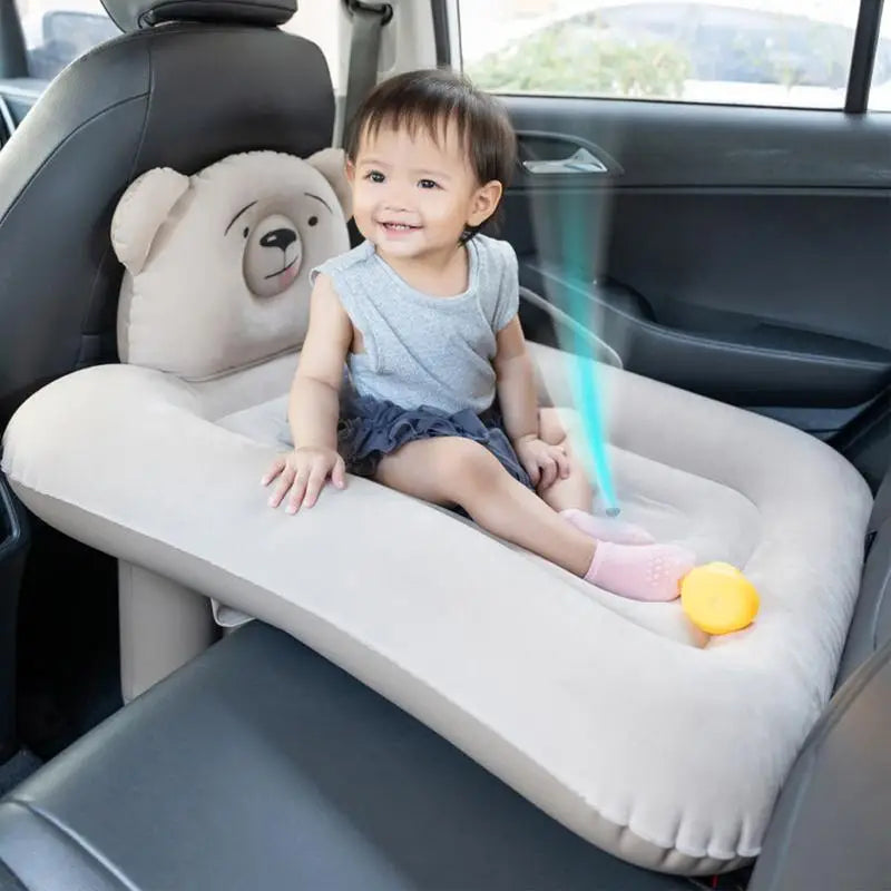 Inflatable Toddler Travel Bed – Portable Sleeping Pad for Car & Airplane
