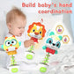 Cute Handheld Interactive Rattle Early Learning Toy for Infants, Enhances Grip & Motor Skills, Promotes Visual with Music Toy