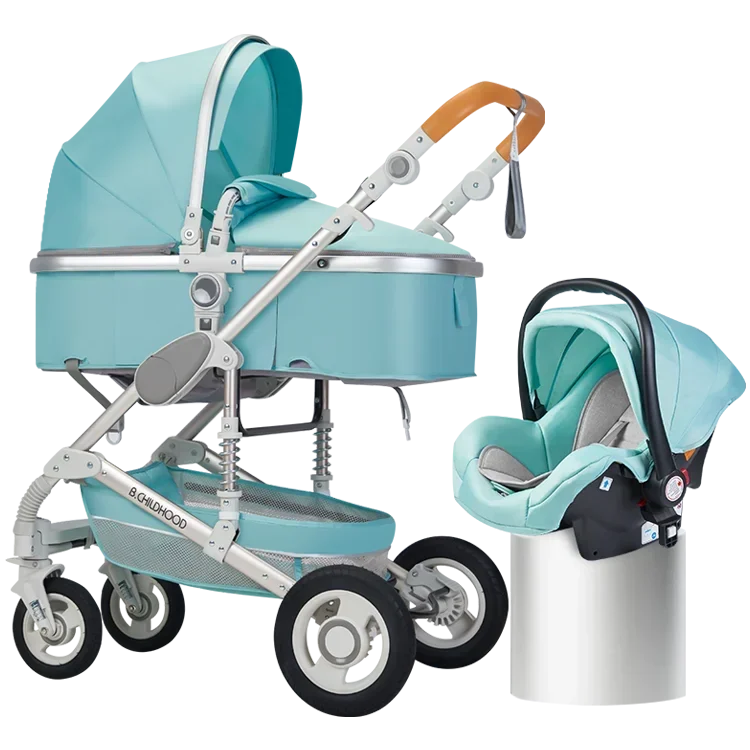 3 in 1 baby stroller Luxury High Landscape baby pram portable baby pushchair multifunctional Newborn Carriage double faced