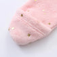 Boys & Girls Fleece-Lined Romper with Hat  for Autumn & Winter Infant Cute Star-Print Footed Onesie Halloween Warm Bodysuit