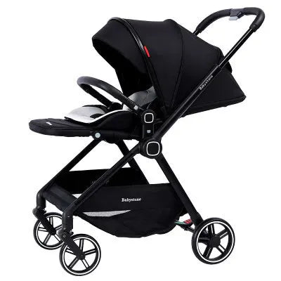 Highview Baby Stroller Can Sit or Lie Down, Lightweight and Foldable, Newborn Baby Umbrella Stroller,Four-wheel Two-way Stroller