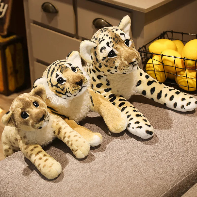 Lion, Tiger & Leopard Plush – Soft Stuffed Toy for Kids