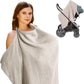Soft 100% Cotton Breathable Nursing Covers Muslin Nursing Cover Apron for Mom Privacy Breastfeeding Stroller Cover Accessories
