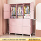 Modular Minimalist Wardrobe Space Saving Fabric Display Nordic Modern Wardrobe Living Room Baby Plastic Ropero Salon Furniture