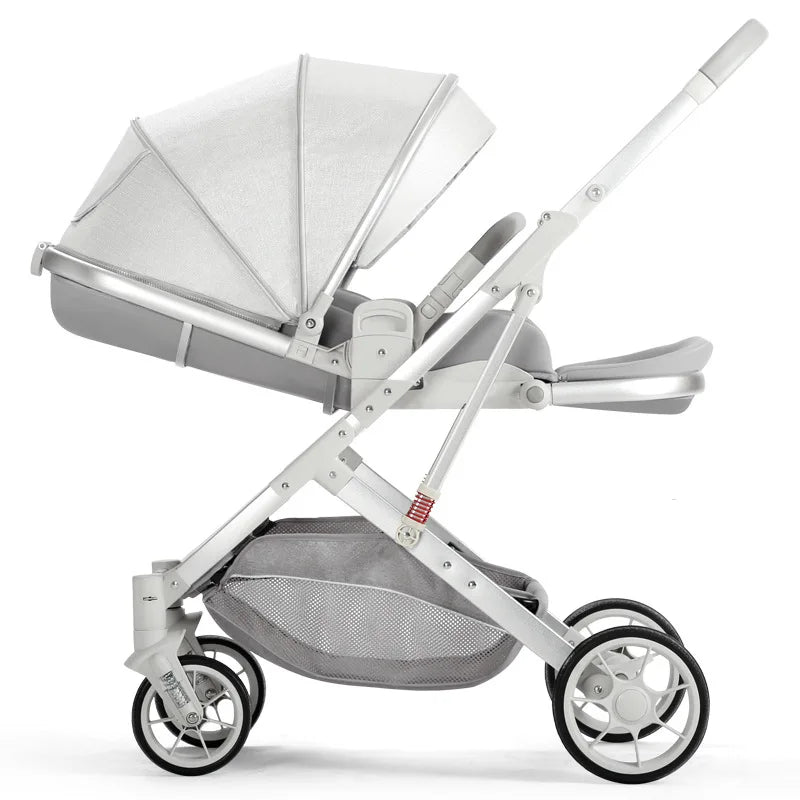 2025 New Style High View Baby Stroller Can Sit or Lie Down, Two-way Lightweight and Foldable Baby Newborn Stroller