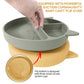 Toddler Feeding Set – Non-Slip Silicone Cartoon Plate & Bowl