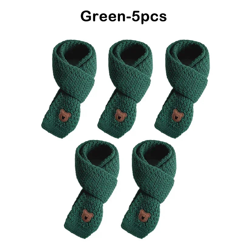 Christmas Toddler Scarf Winter Warm Baby Neck Warmer Fleece Lined Windproof Kids Unisex Scarf Cute Korean Style Festival Gift