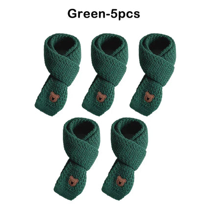 Christmas Toddler Scarf Winter Warm Baby Neck Warmer Fleece Lined Windproof Kids Unisex Scarf Cute Korean Style Festival Gift