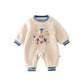 Thick Fleece Baby Jumpsuit for Girls