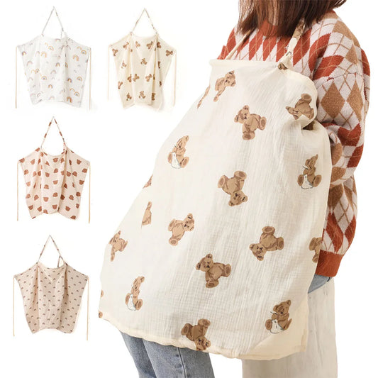 Outdoor Mother Nursing Cloth Privacy Cover Baby Feeding Nursing Covers Breathable Breastfeeding Cover Adjustable Nursing Apron