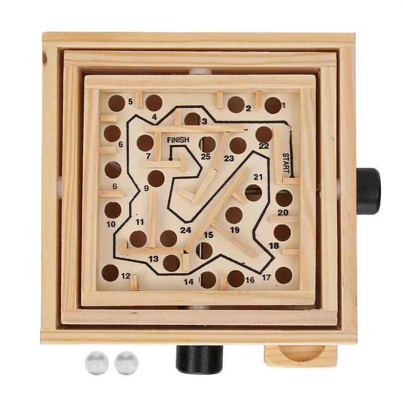 Wooden Marble Maze – Brain Teasing Fun!