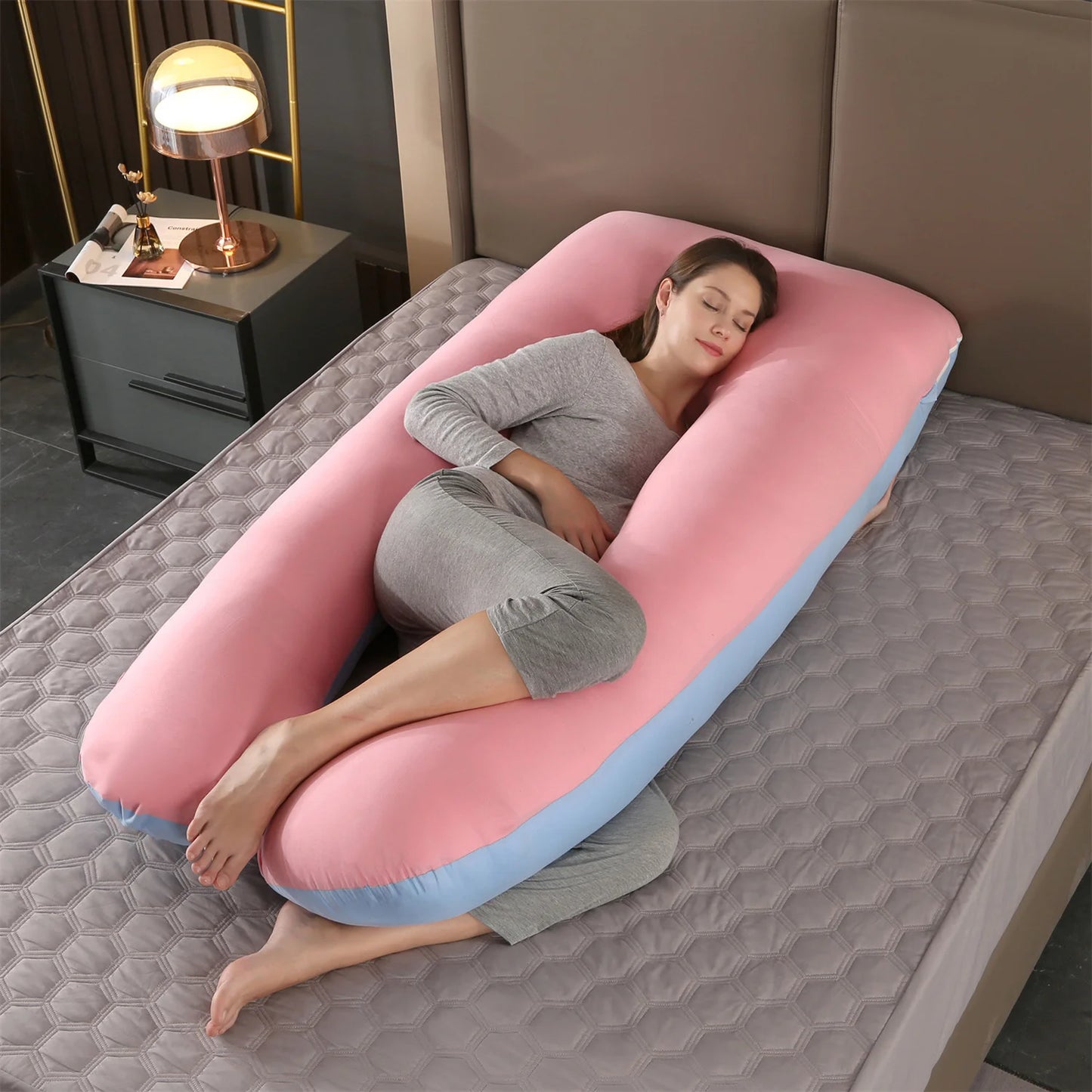 2022 New Full Body Nursing Pregnancy Pillow U-Shaped Maternity For Sleeping With Removable Cotton Cover