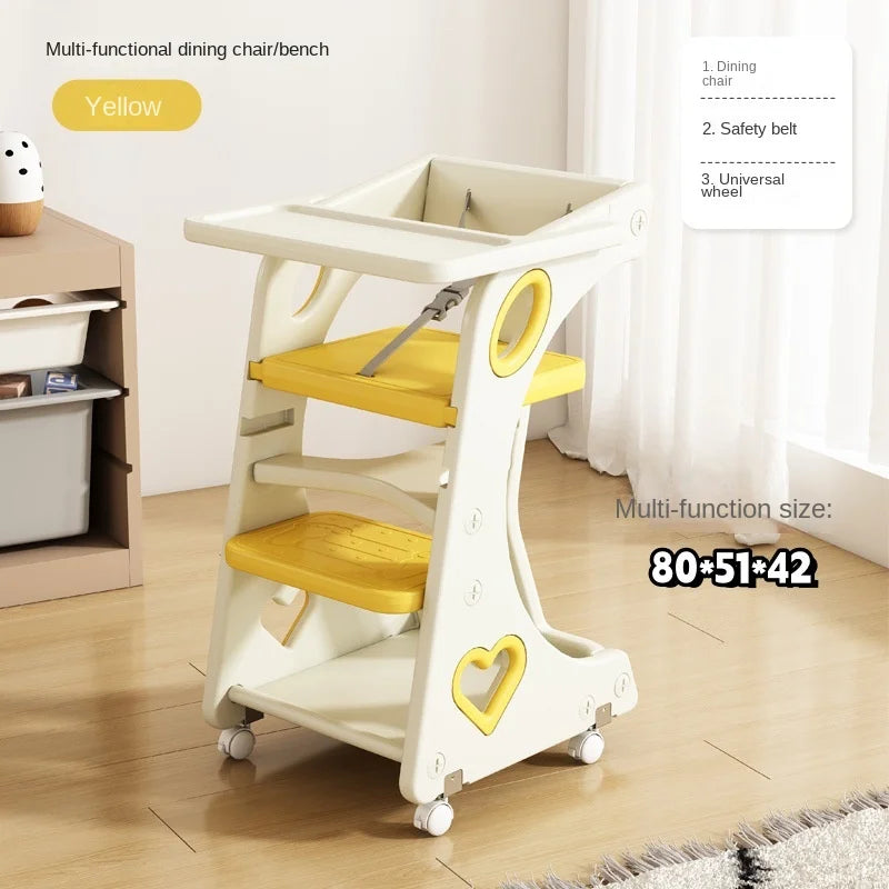 Baby Eating Chair Children Dining Chair Baby Highchair Adjustable Height Multi function Growing Chair Toddler Feeding Seat