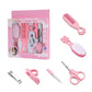 Baby Care Kit Kid Multi-functional nail clipper comb Hair Thermometer Grooming Brush Kit Scissors baby health care set  newborn