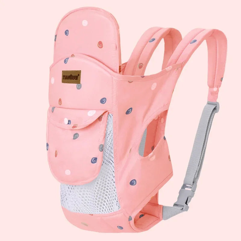 Traditional Baby Carrier Simple Sling Wrap Infant Front Back Carry Breathable Cotton Newborn to Toddler Hands Free Parent