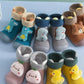 New Children's Cartoon Terry Terry Ears Doll Socks Shoes Soft Sole Indoor Baby Toddler Shoes
