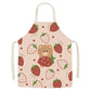 Cute little dinosaur bear rabbit pattern apron home linen children's cleaning apron kitchen cooking baking bib