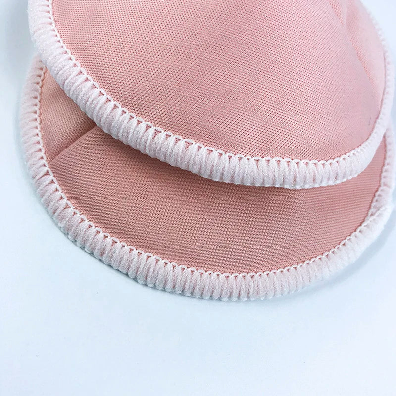 2 Styles 4 Pairs Reusable Breast Pads 3 Layers Washable Soft Maternal Breastfeeding Pads Postpartum Bamboo Fiber Bra Accessories