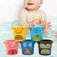 5 Pieces Baby Bath Shower Bucket Water Toys Kids Bathtub Toy for Girls Boys