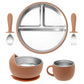 BPA Free Baby Dinner Set – Detachable Plate, Bowl, Cup & Cutlery