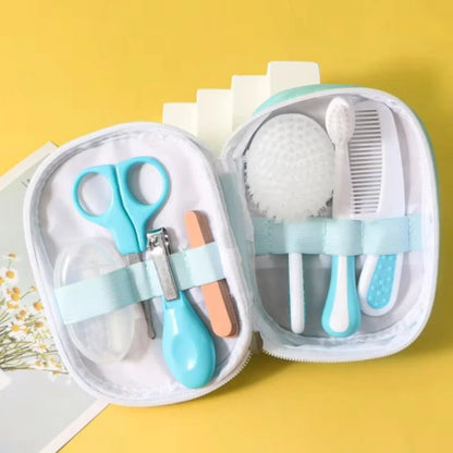 7 sets of baby care brushes, baby nail clippers, sharpening brushes, combs, scissors, and brush combination sets