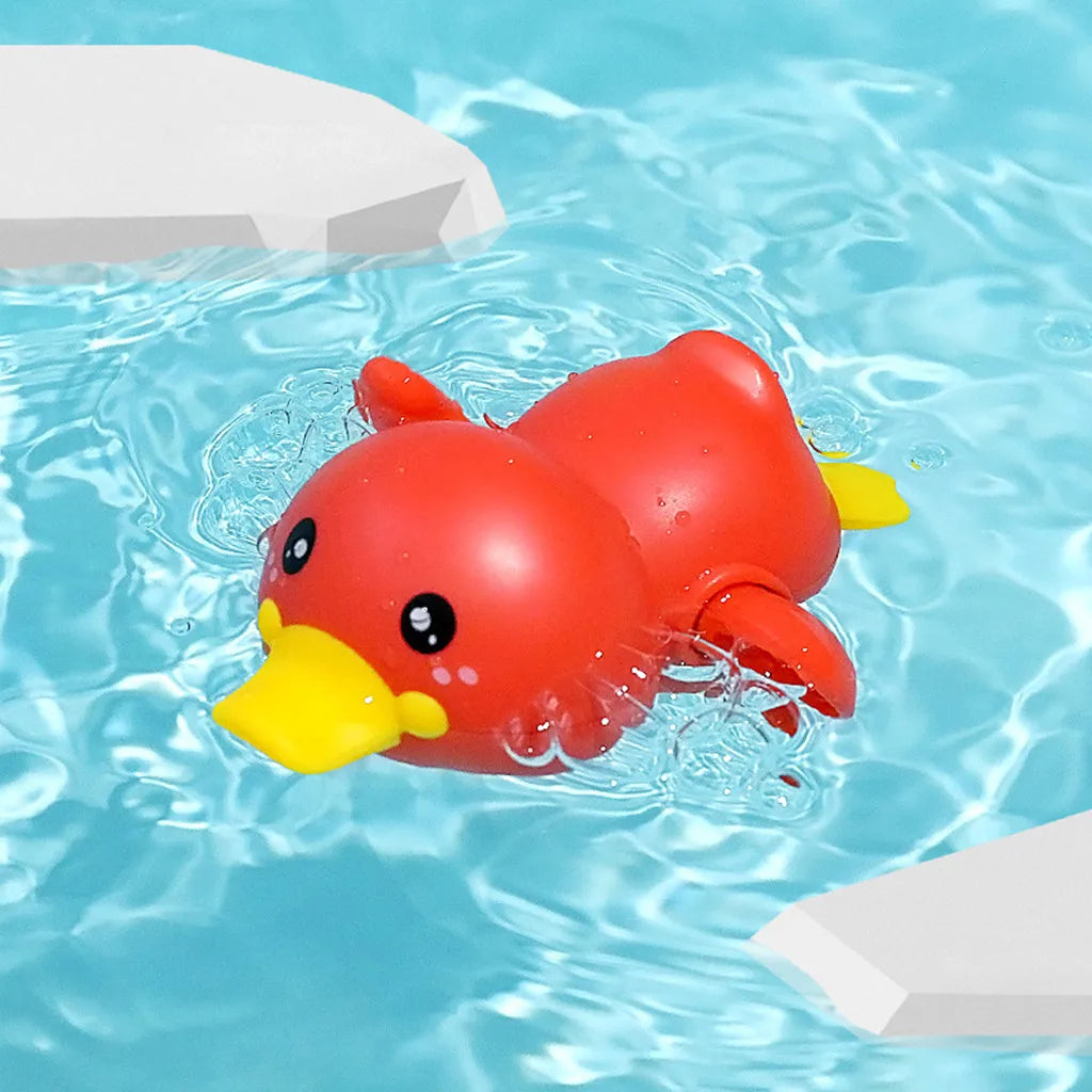 Bath Bathtub Toys for Toddlers Duck Rotatable Waterwheel Bathroom Strong Suckers Water Scoop Fun Bath Toys Kids Gifts