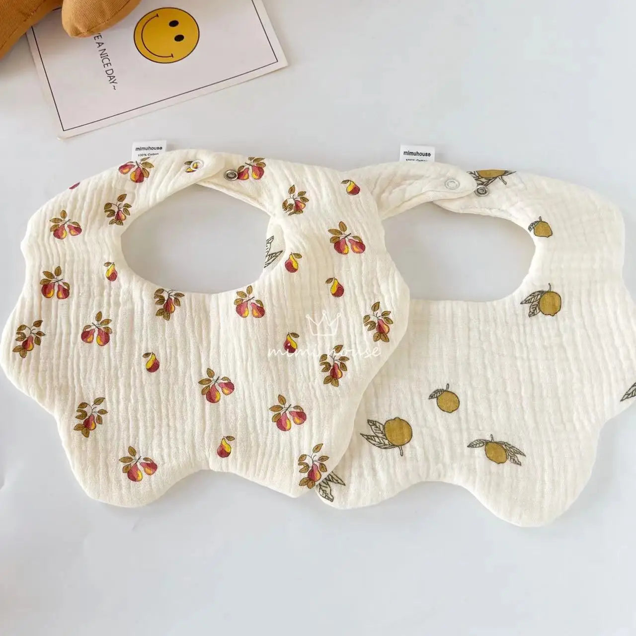 Baby Bib Waterproof Newborn Burp Cloths Cotton Girls and Boys Work Bibs Cute Print Soft Newborn Baby Gift Feeding Accessories