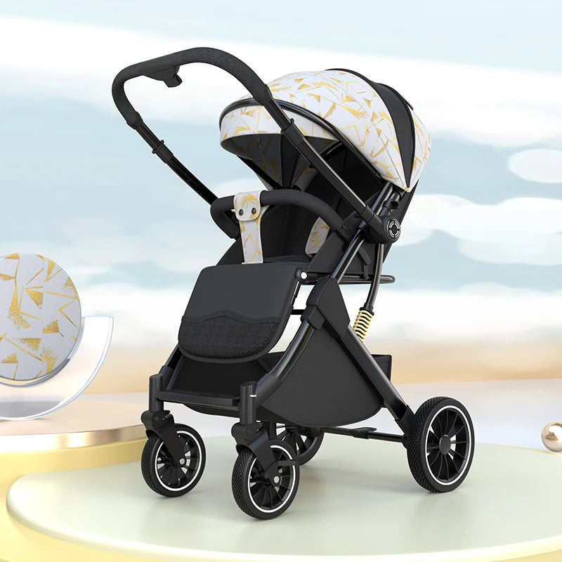 High Landscape Shock absorption Baby Stroller Portable Travel Folding Prams Sit and lie down in both directions Baby carriage