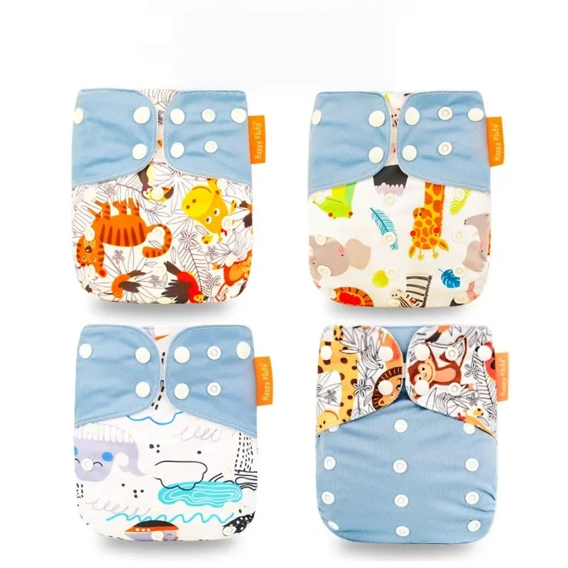 4-Pack Reusable Cloth Diaper Covers
