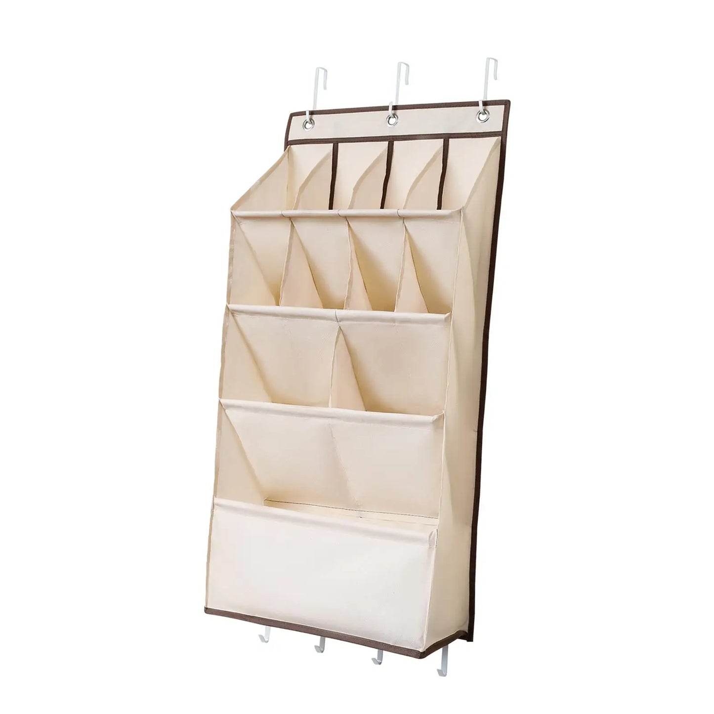 Deep Pockets Door Shoe Rack Foldable for Kids Adults Hanging Shoe Organizer with Large Deep Pockets for Bags Baby Items Toys