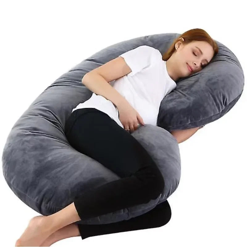 Manufacturer New Style Minky Pregnant Nursing U Shaped Women Sleeping Pillow Full Body Maternity Pillows